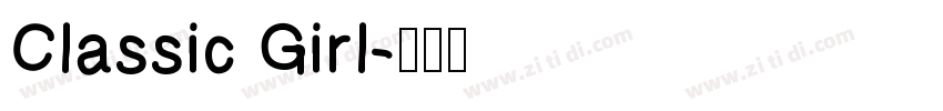 Classic Girl字体转换